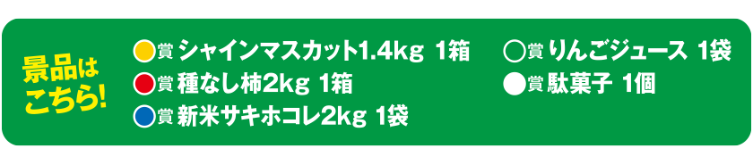 プレミアムスタンプラリー景品はコチラ！